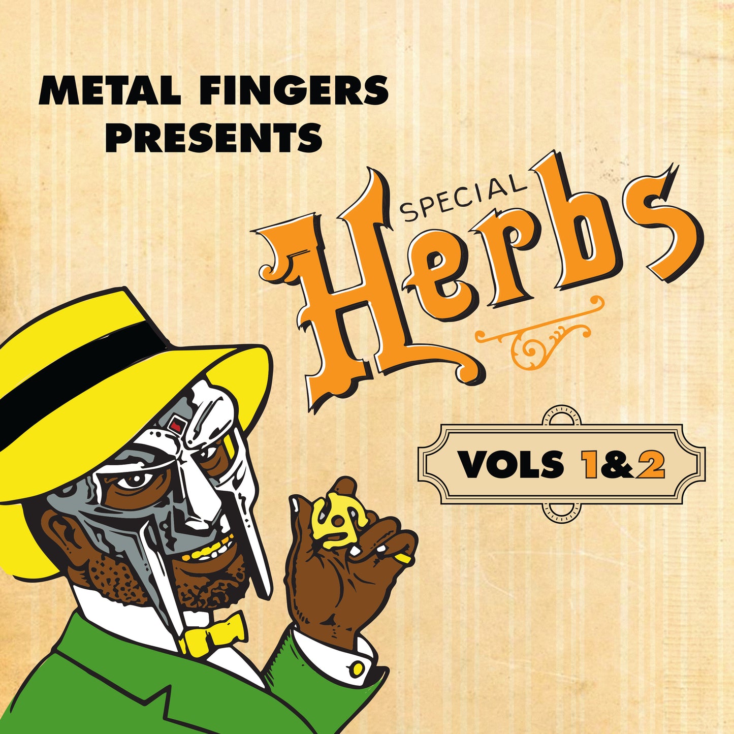 MF DOOM - Metal Fingers Presents: Special Herbs Vol. 1 & 2 (2LP, Amarillo mostaza)