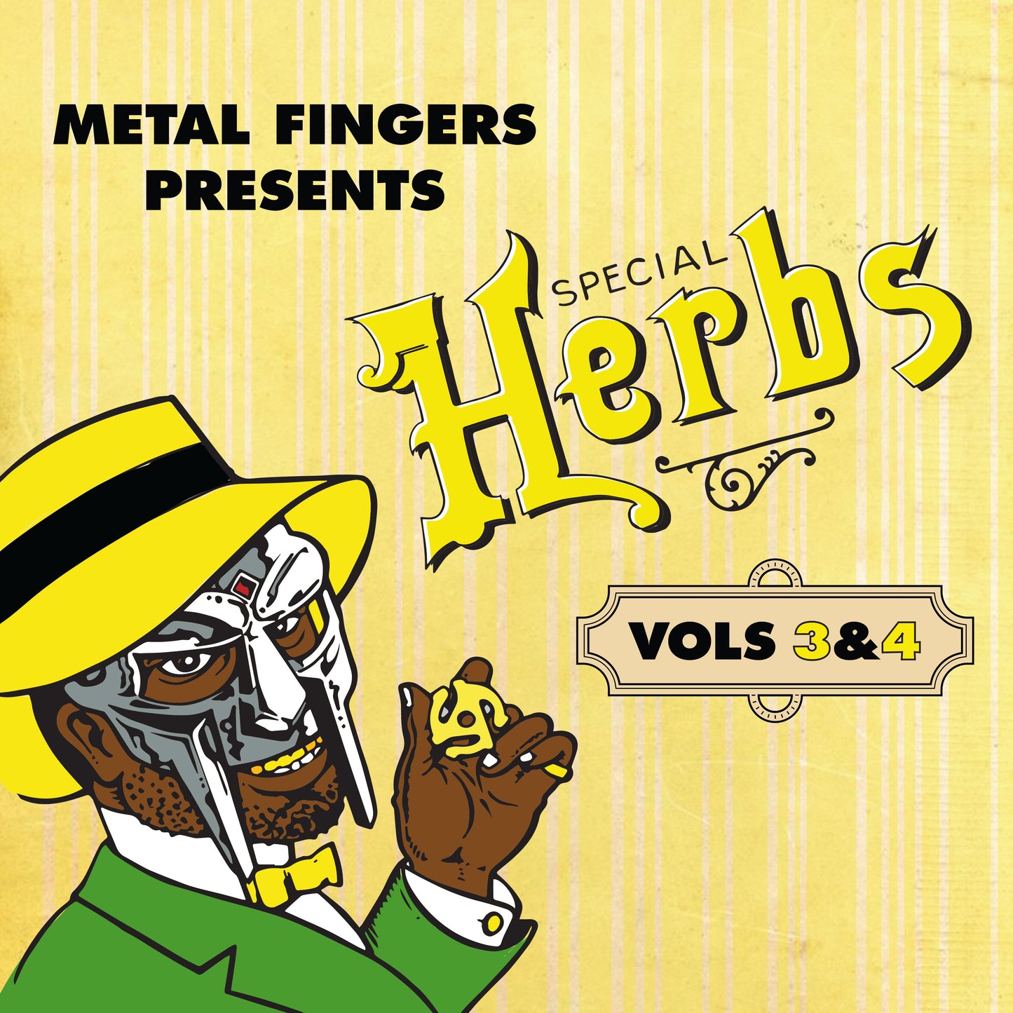 MF DOOM - Metal Fingers Presents: Special Herbs Vol. 3 & 4 (2LP, Vinilo amarillo limón)